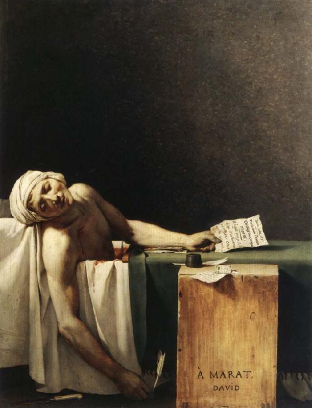 Jacques-Louis David Marat Assassinated in His Bath oil painting image